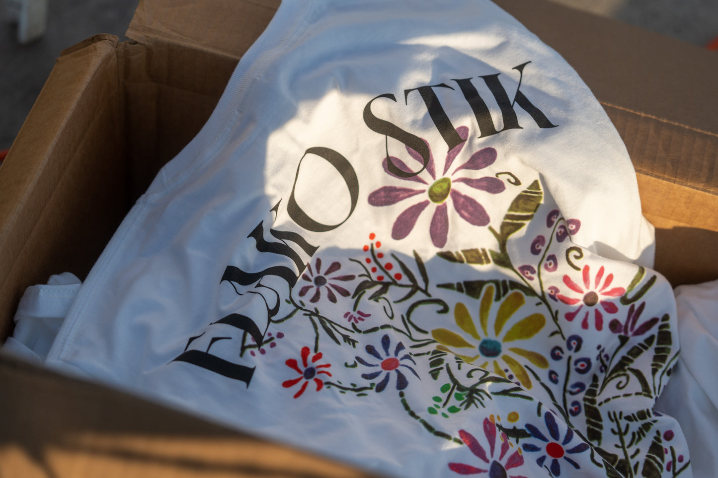 White 'THE DANCING ROOM' EP FLAKO STIK Tee